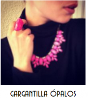 Gargantilla Opalos color Rosa